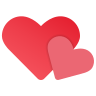 two hearts icon