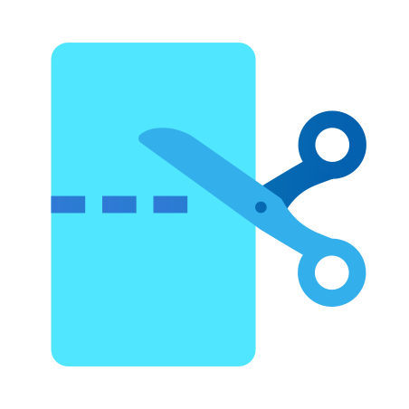 Cut Paper icon in Windows 11 Color Style