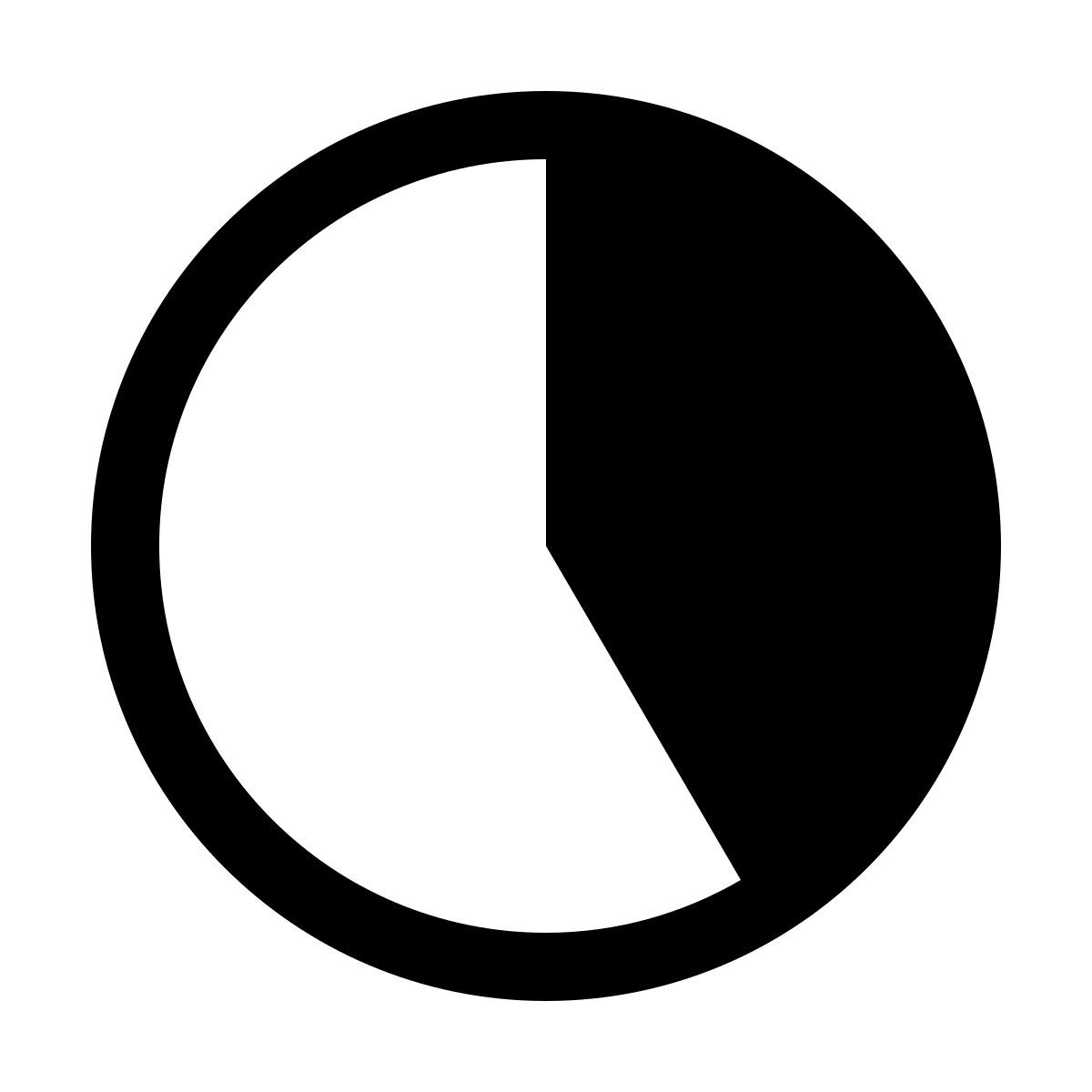 windows 11 filled style 150 degrees icon