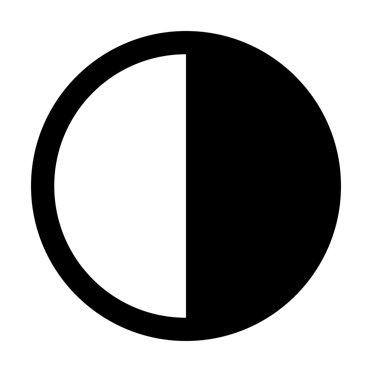 windows 11 filled style 50 por ciento icon