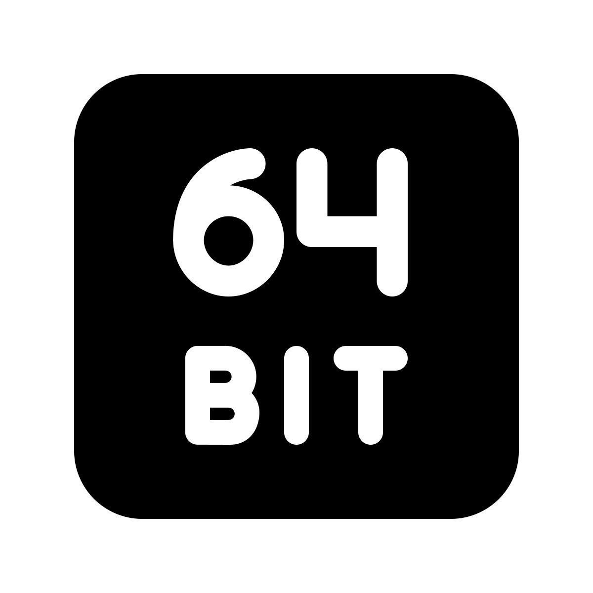 windows 11 filled style 64 bits icon