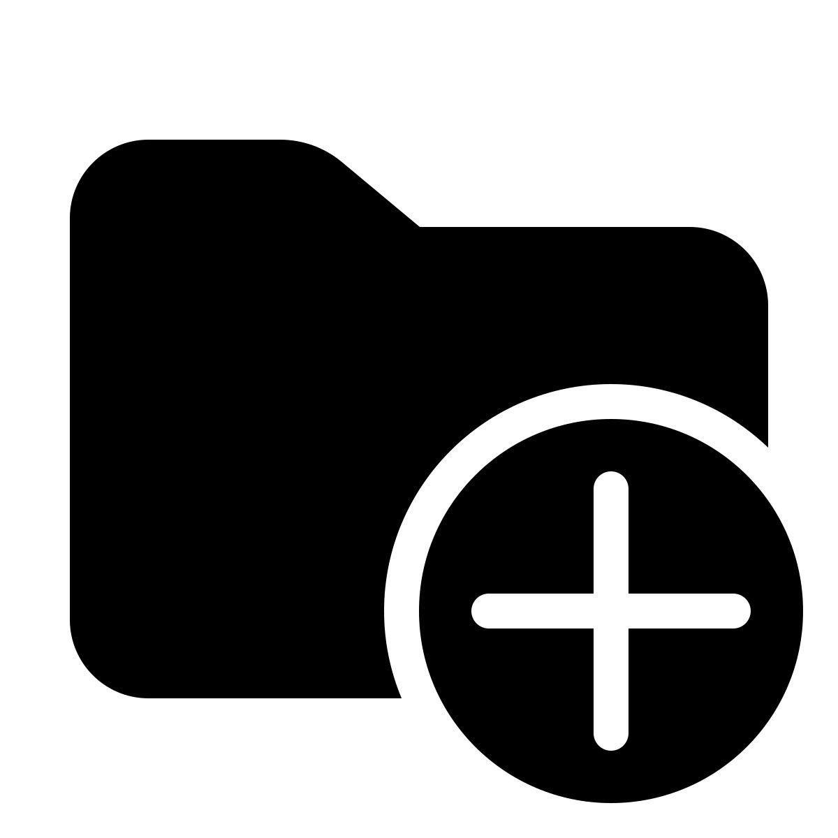 windows 11 filled style add folder icon