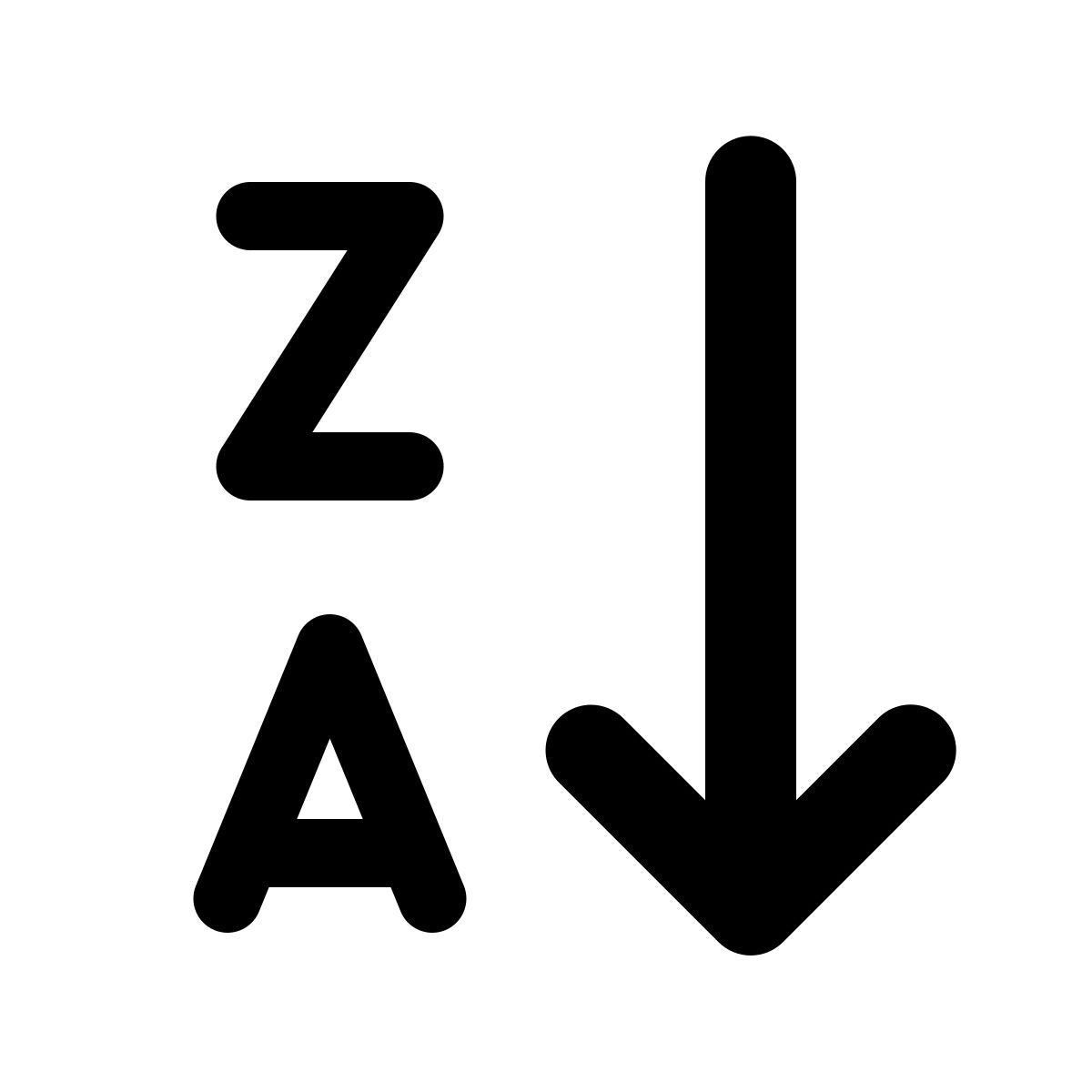 windows 11 filled style alphabetical sorting 2 icon