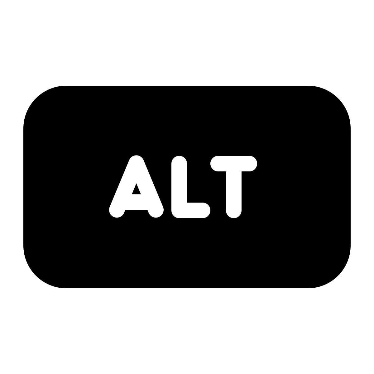 windows 11 filled style alt键 icon