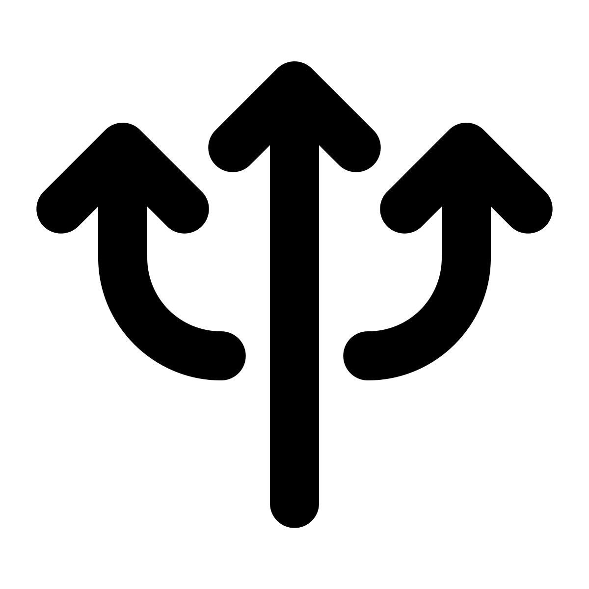 windows 11 filled style flechas tenedor icon