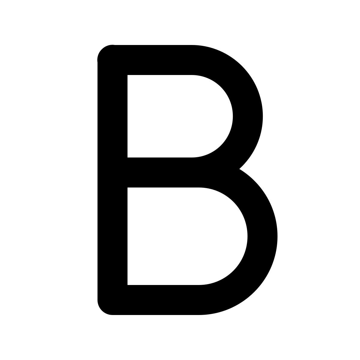 windows 11 filled style b icon