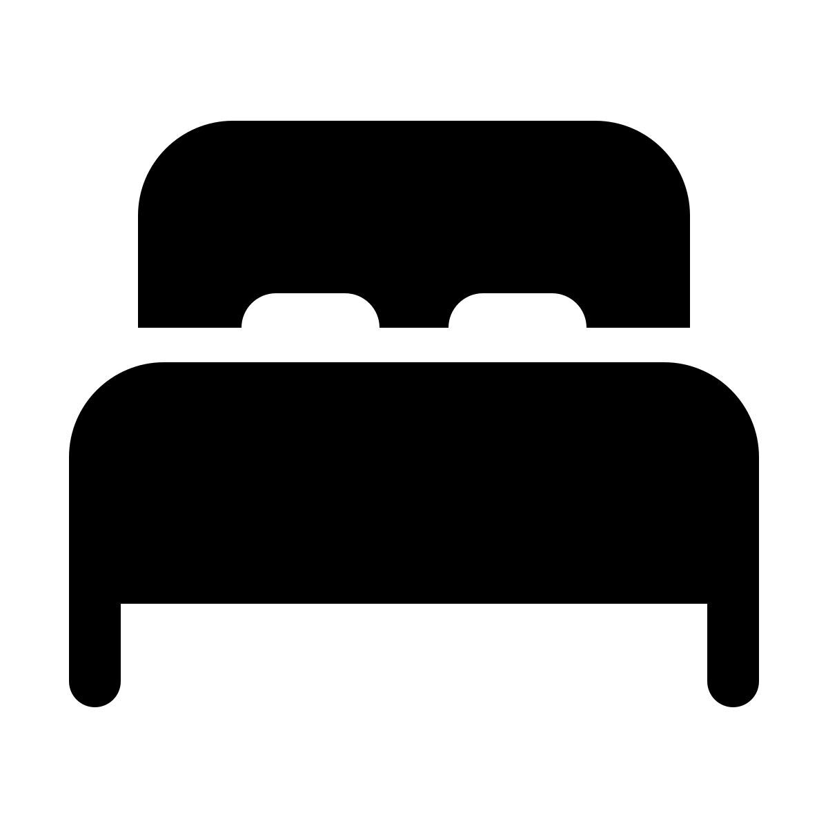 windows 11 filled style bed icon