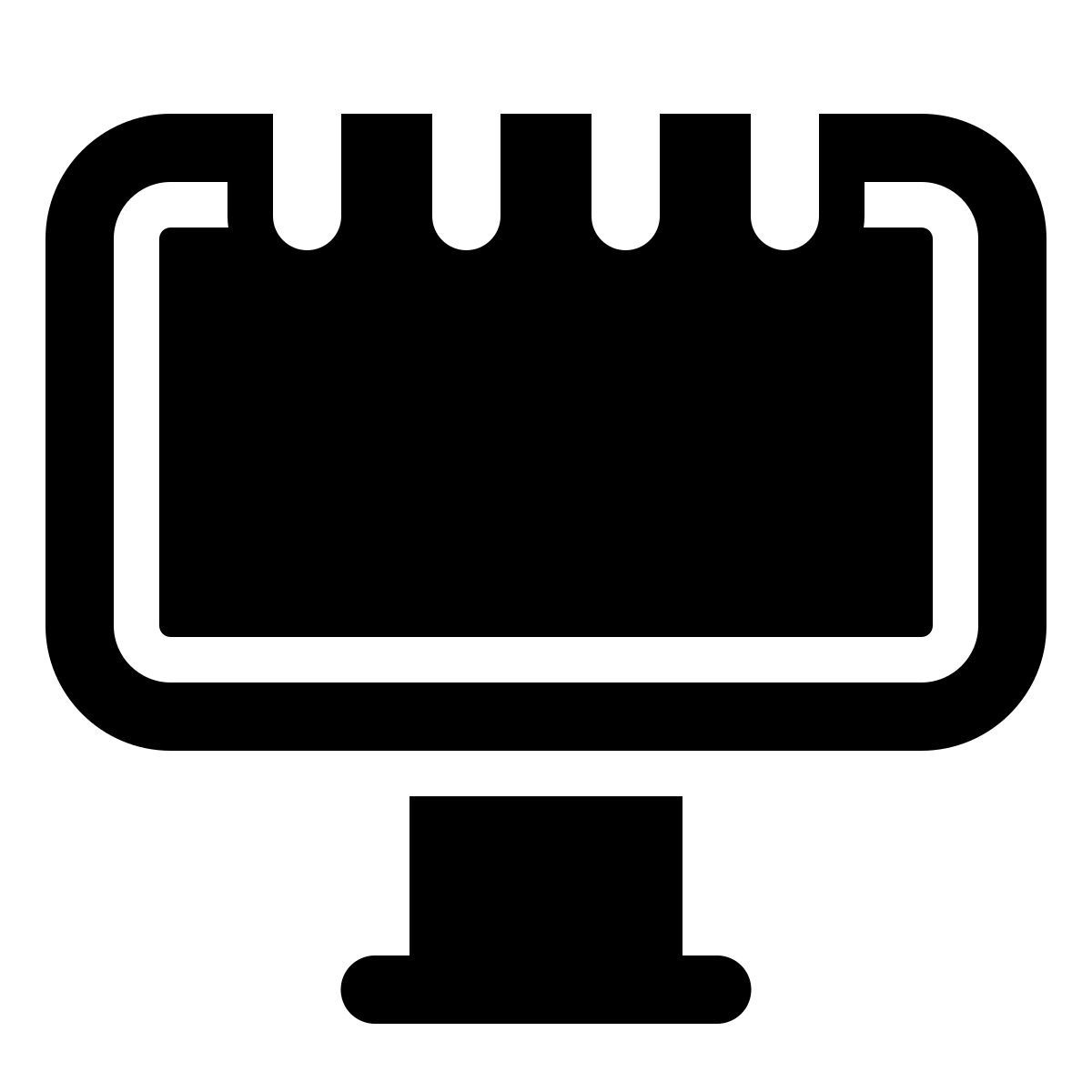 windows 11 filled style panneau d'affichage icon