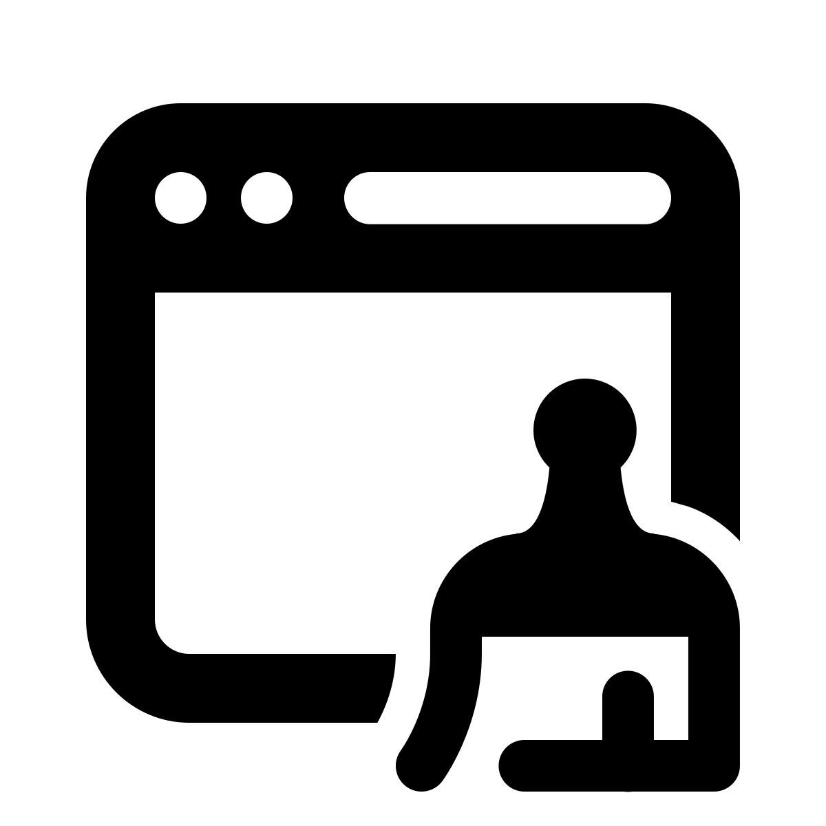 windows 11 filled style personalización del navegador icon