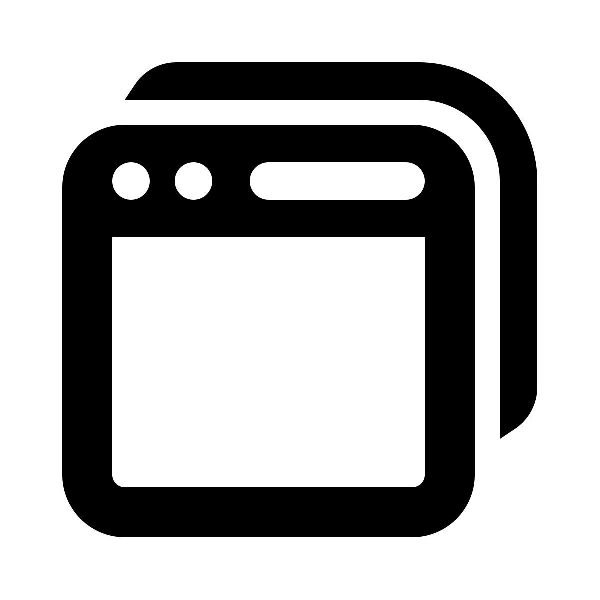 windows 11 filled style finestre del browser icon