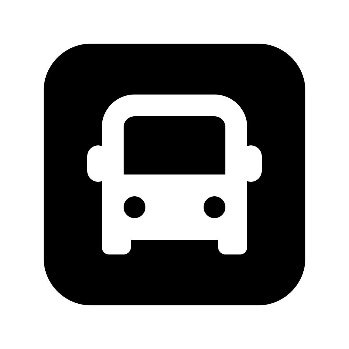 windows 11 filled style bus stop icon