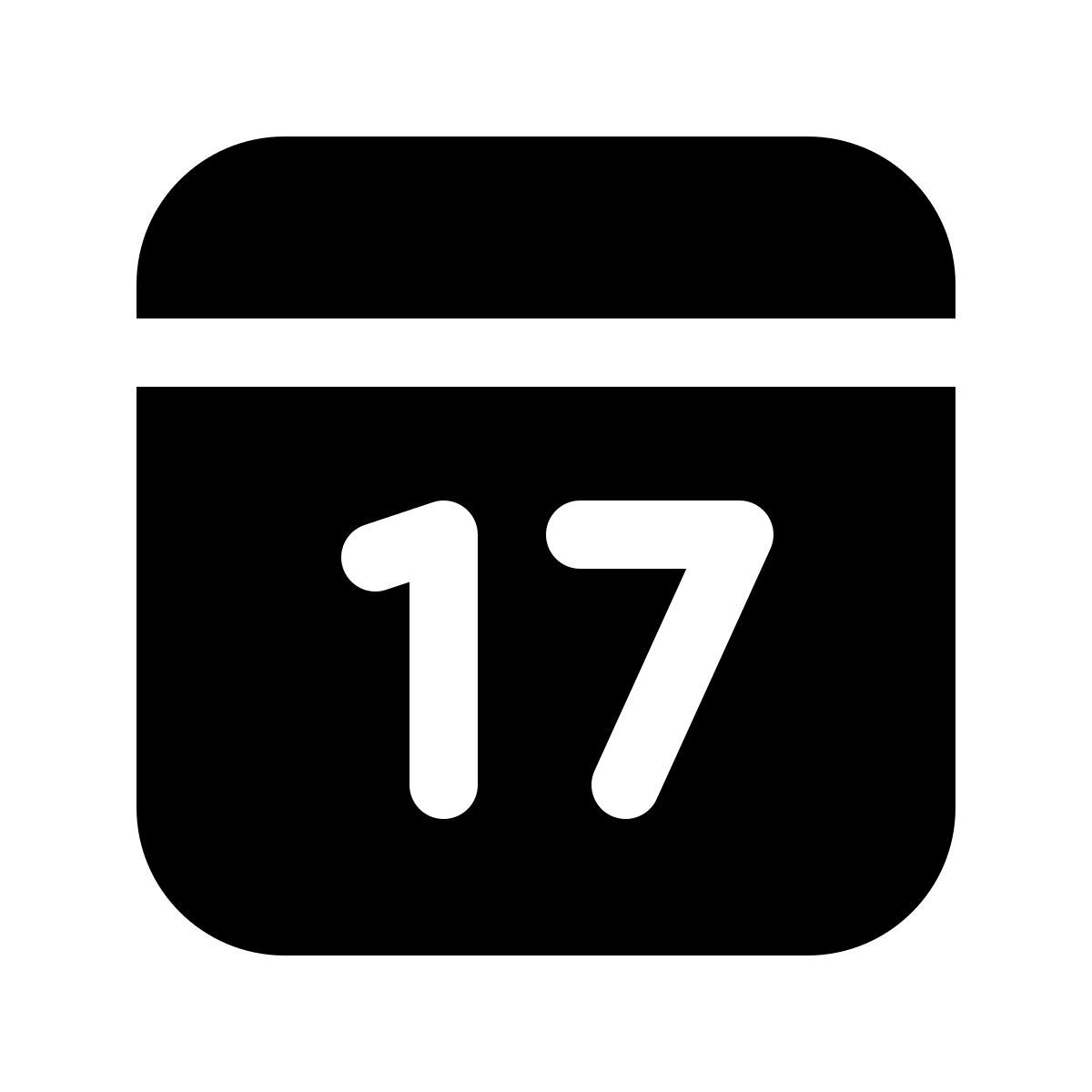 windows 11 filled style calendario 17 icon