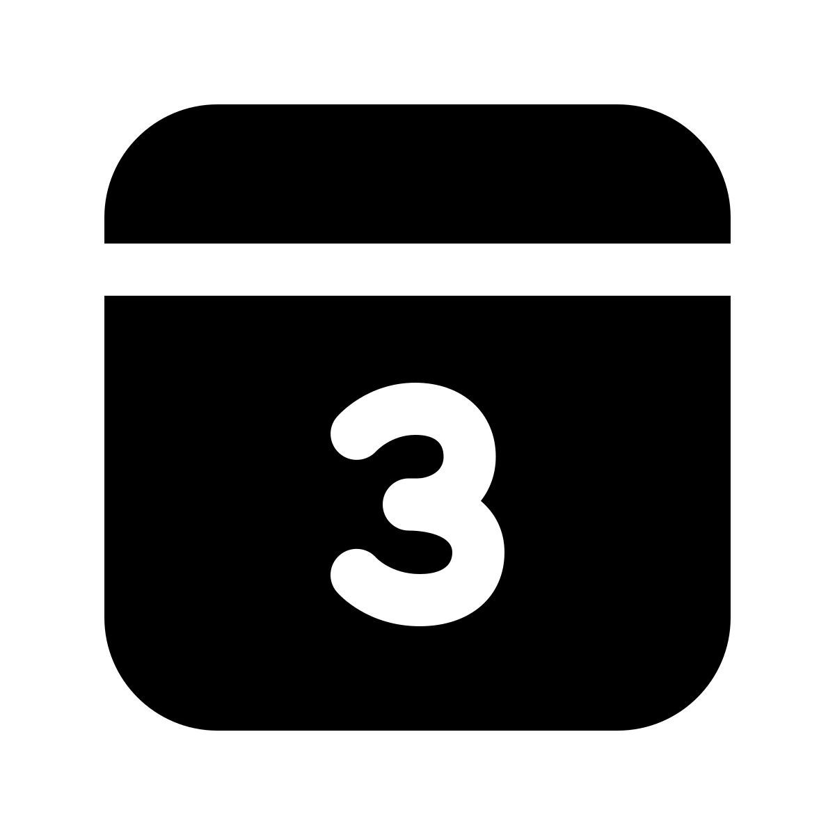 windows 11 filled style calendario 3 icon