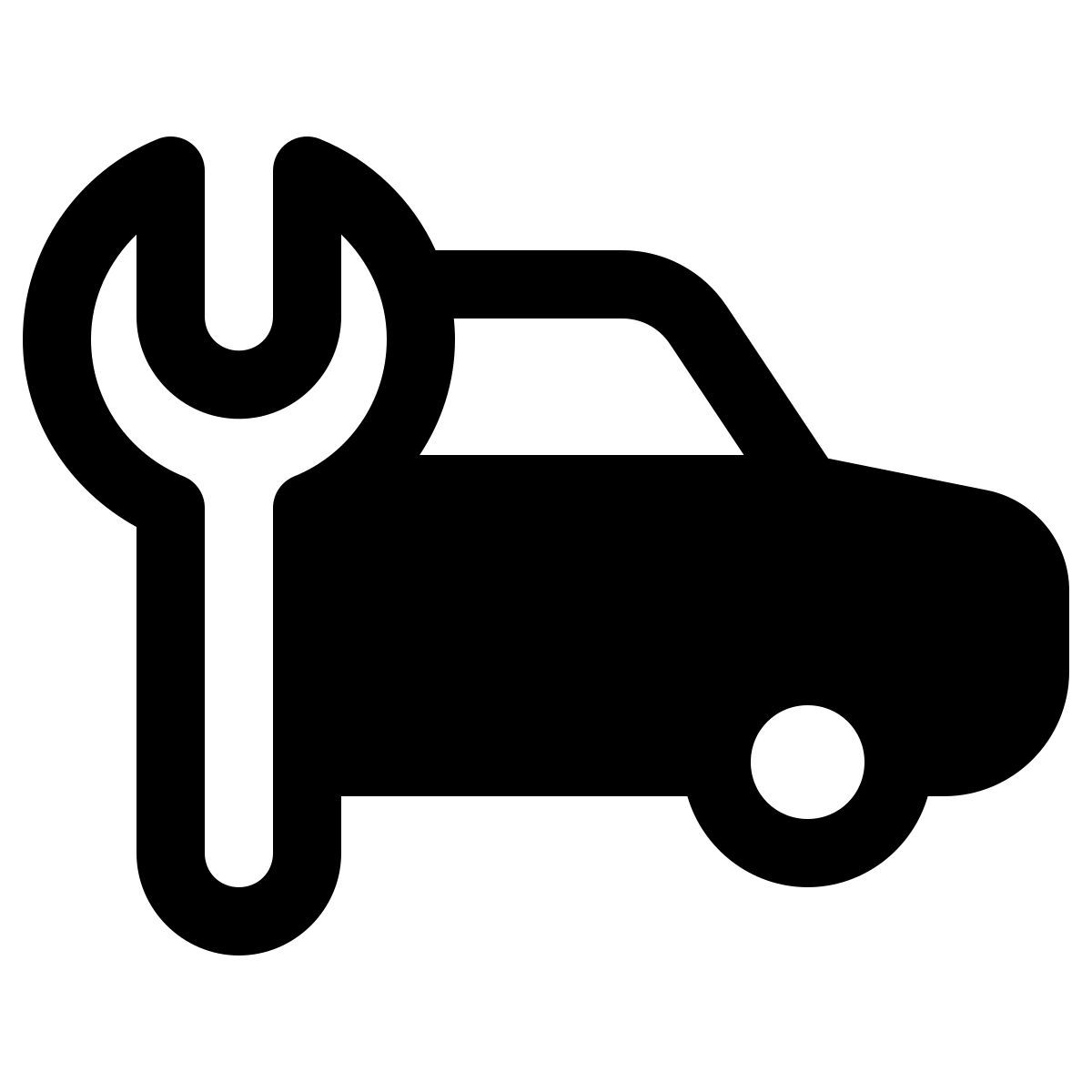 windows 11 filled style car service icon