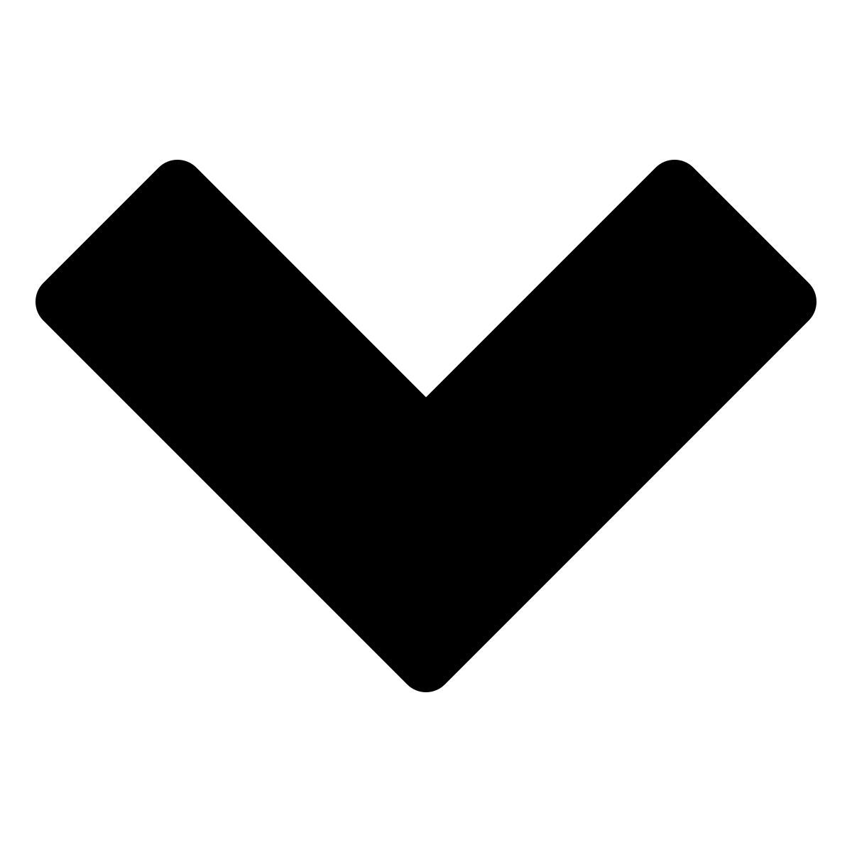 windows 11 filled style chevron bas icon