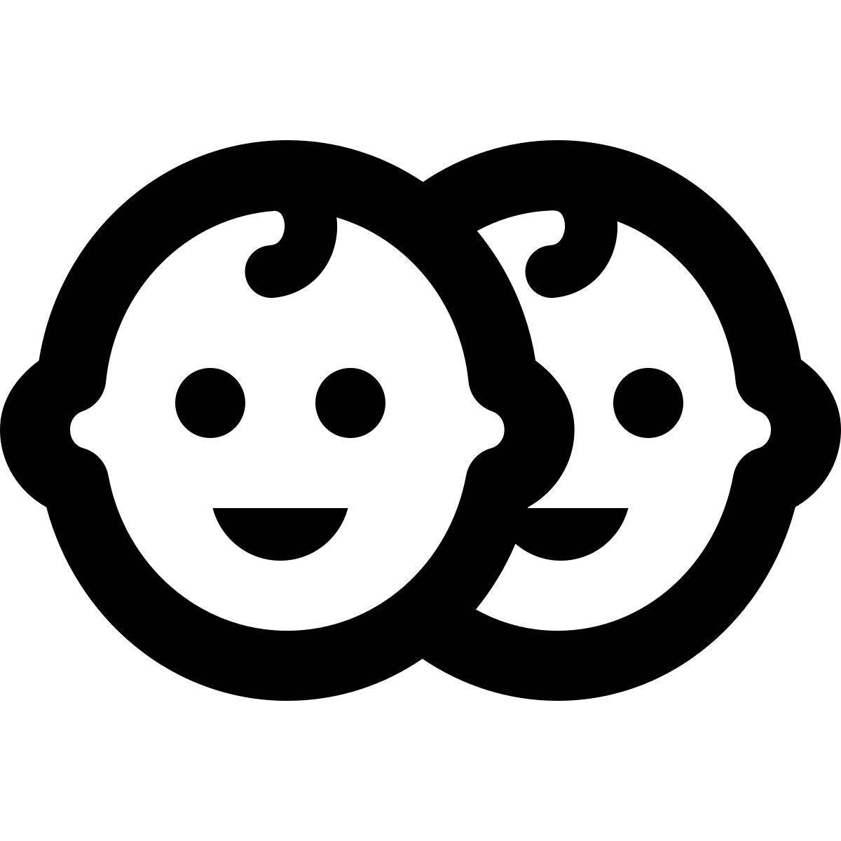 windows 11 filled style caras de niños icon