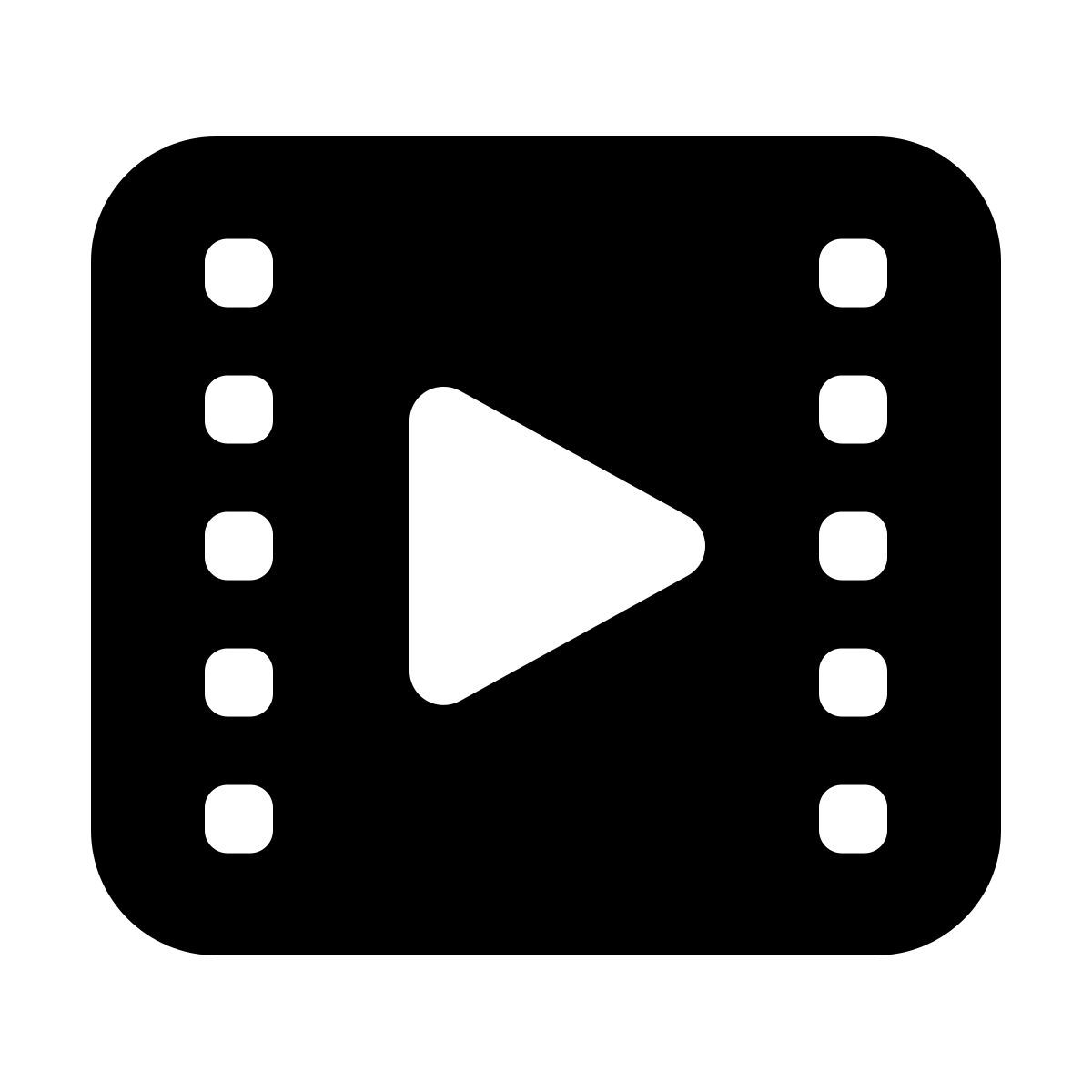 windows 11 filled style film icon