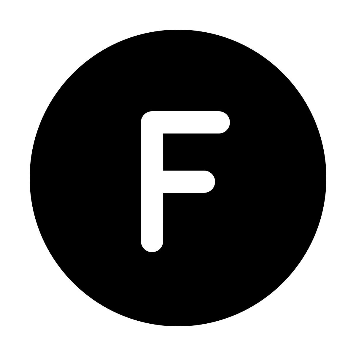 windows 11 filled style 带圆圈的f icon