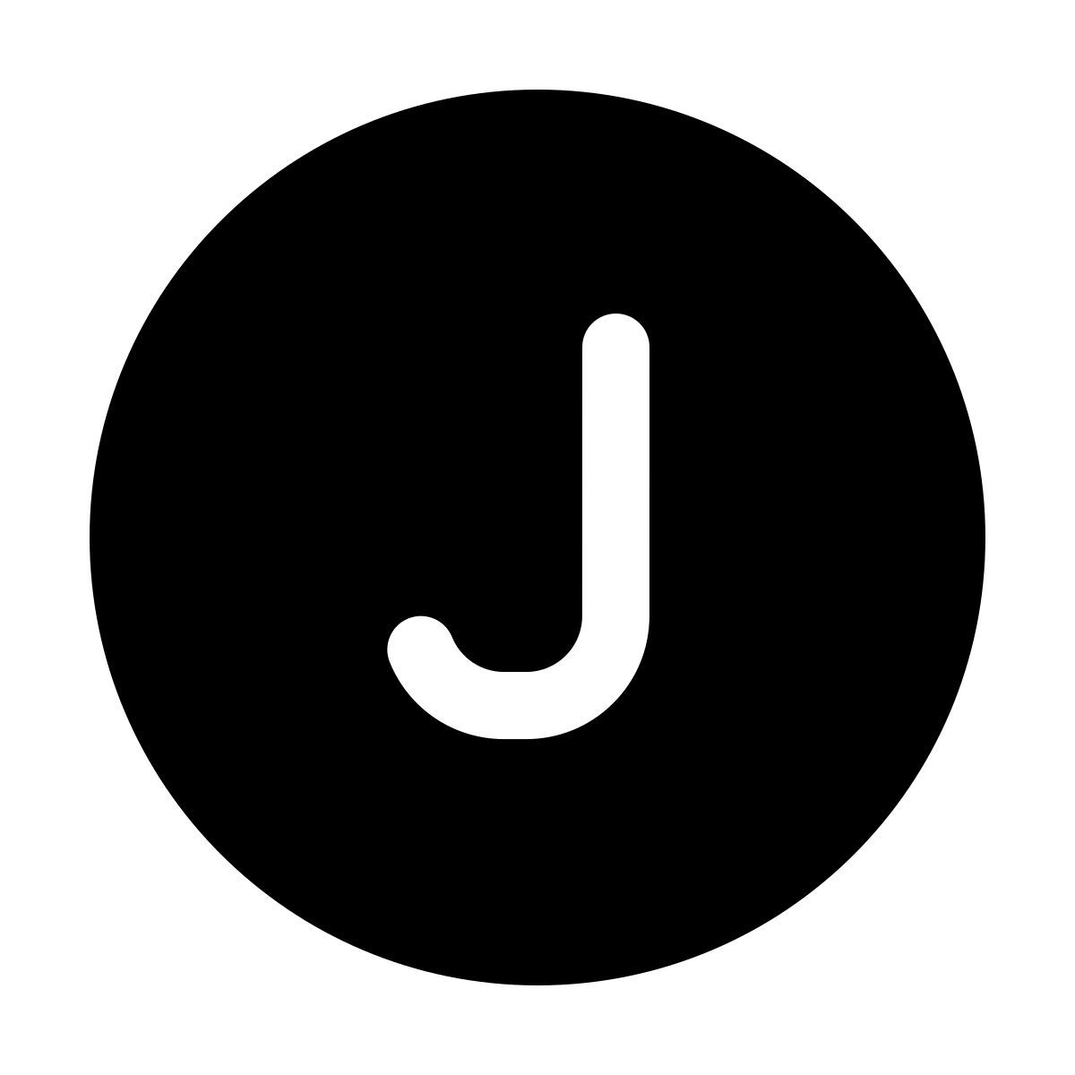 windows 11 filled style 带圆圈的j icon