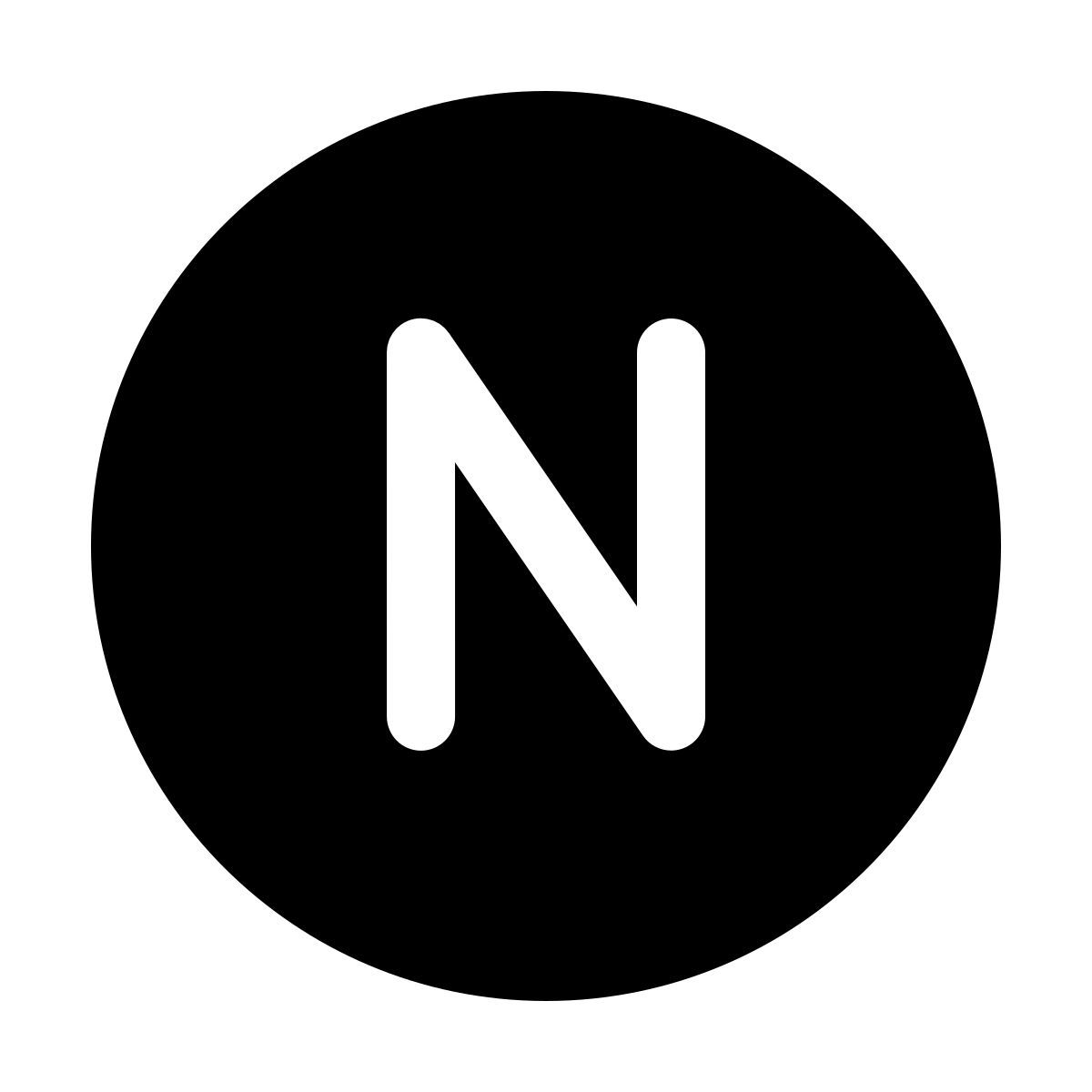 windows 11 filled style n en círculos icon