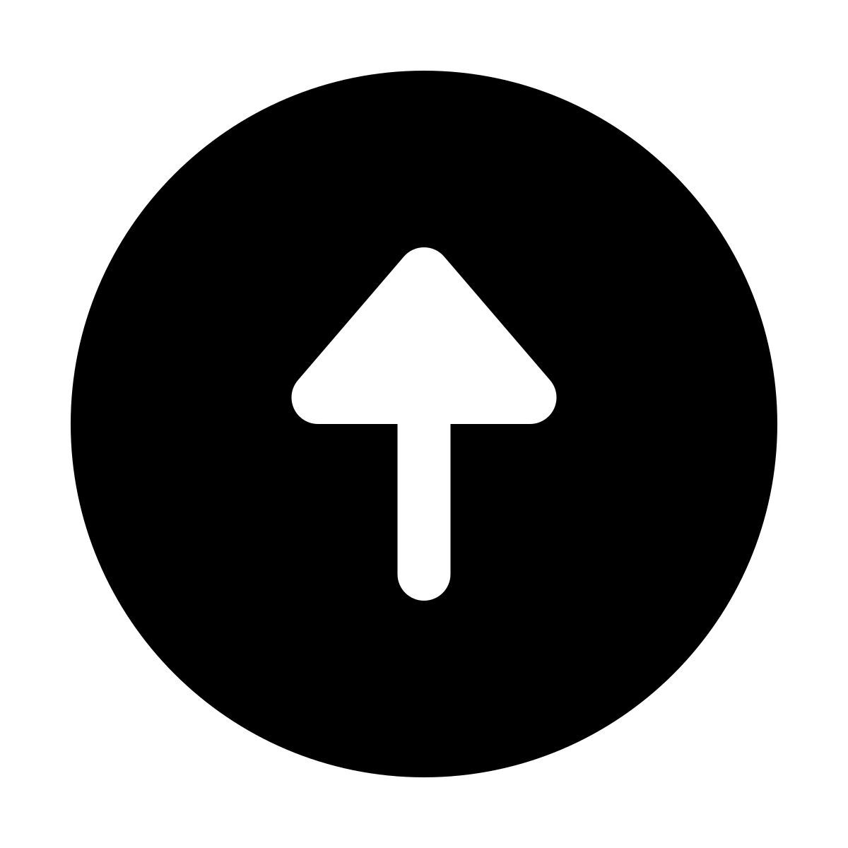 windows 11 filled style upward arrow icon