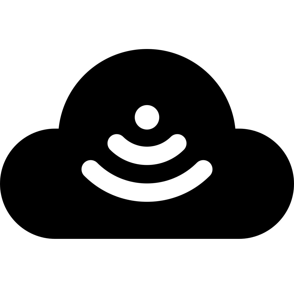 windows 11 filled style cloud broadcasting icon