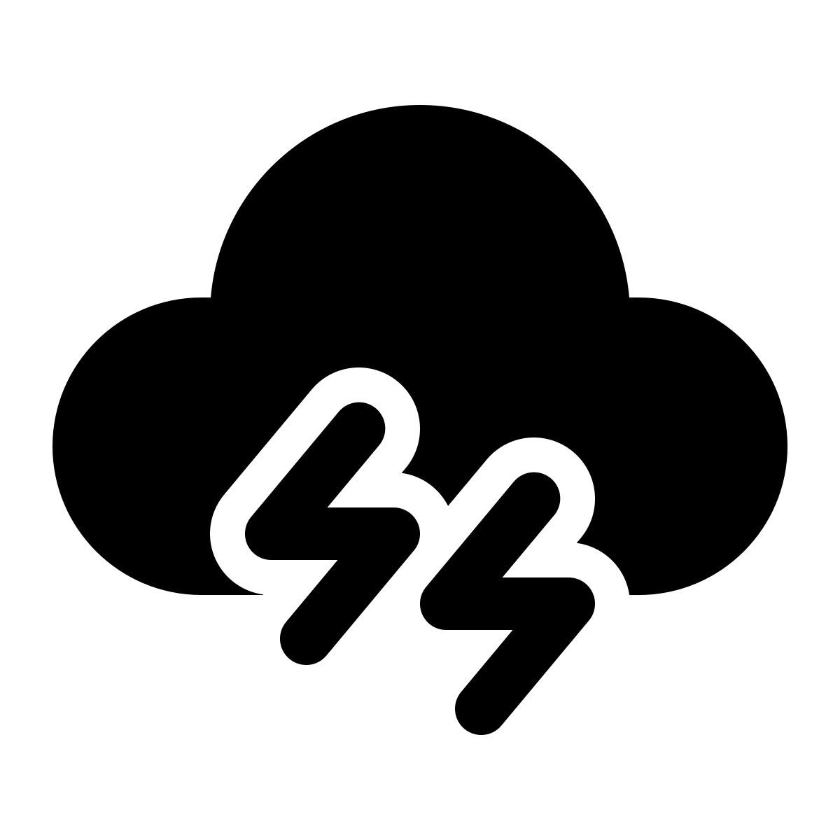 windows 11 filled style cloud lighting icon