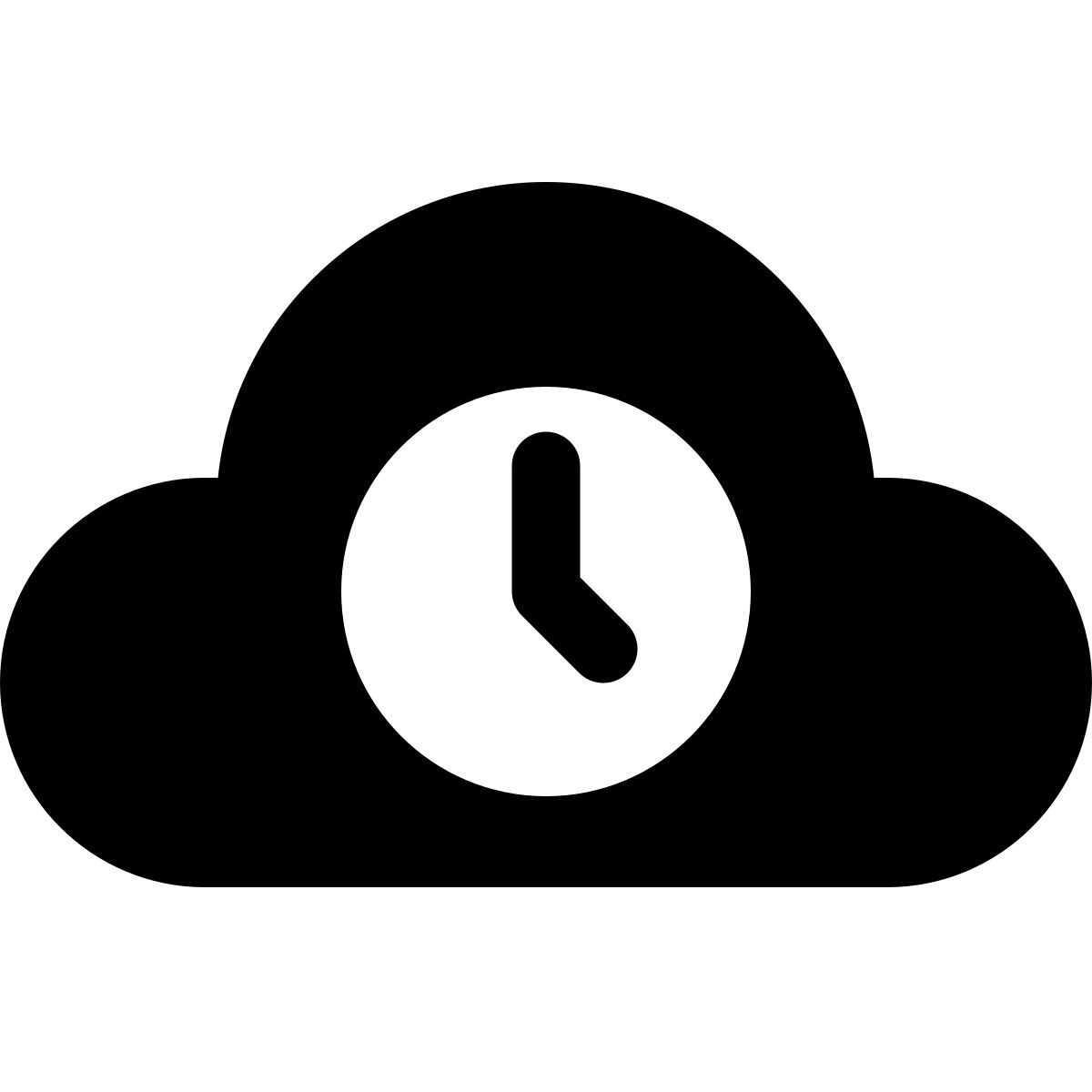 windows 11 filled style 클라우드 대기 icon