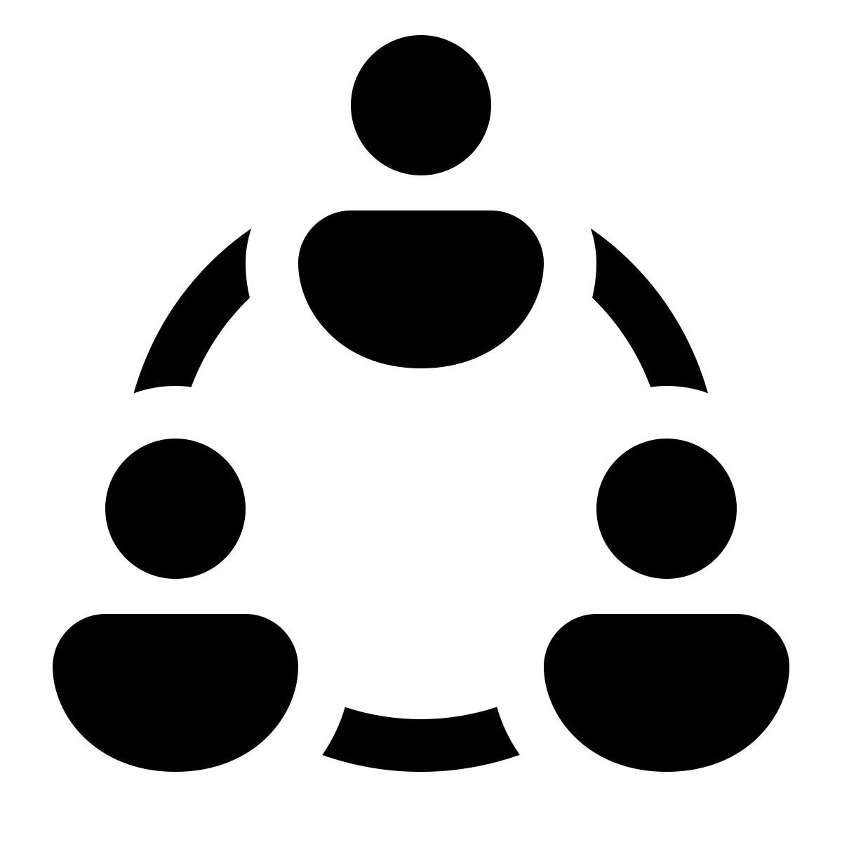 windows 11 filled style 서클 내에서 공동 작업 icon