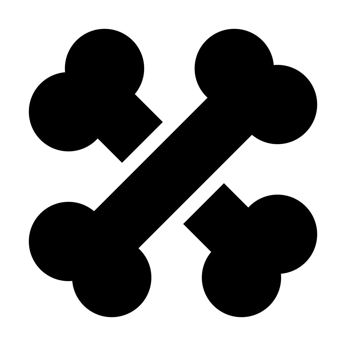 windows 11 filled style crossbones icon