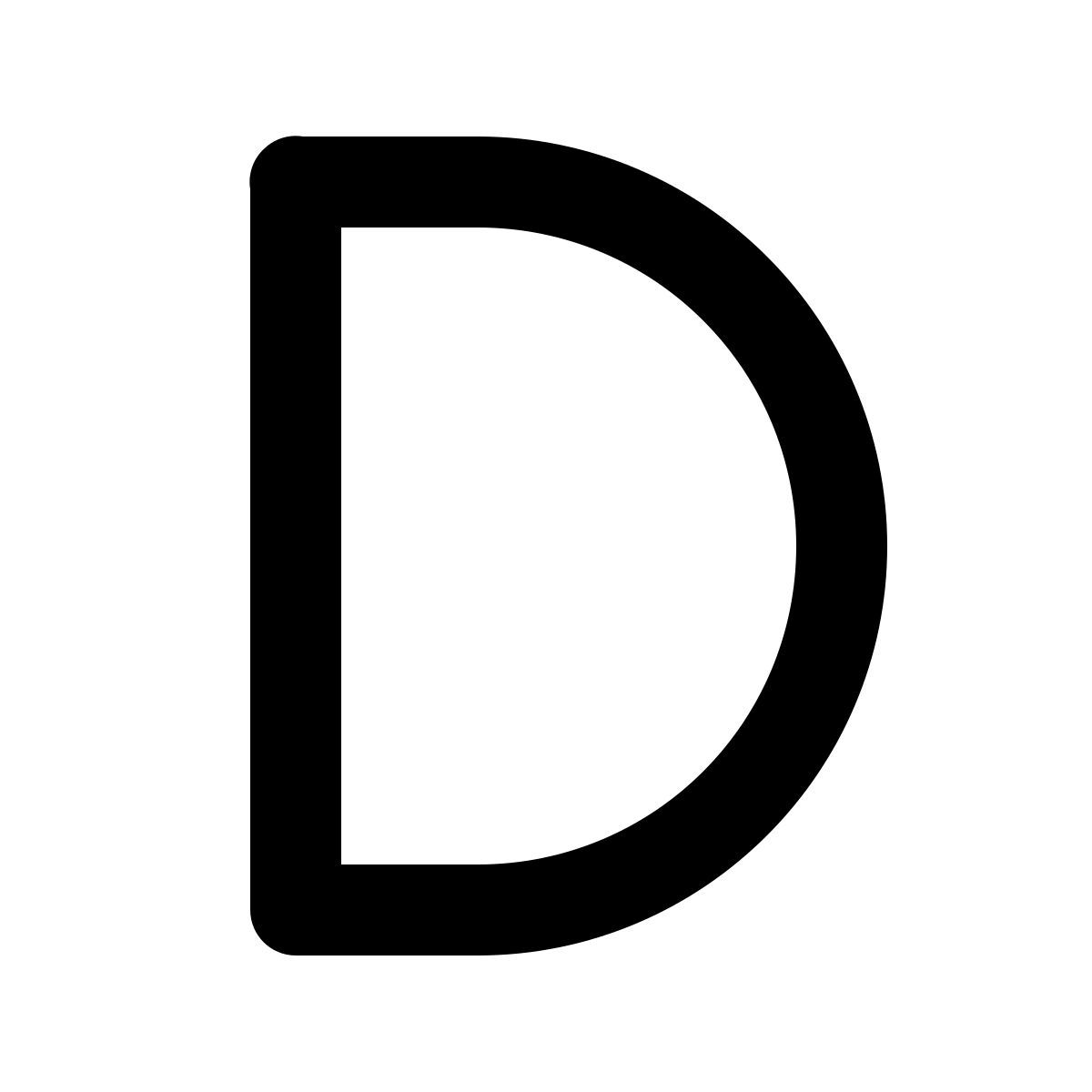 windows 11 filled style d icon