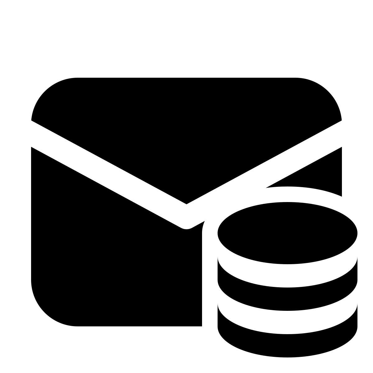 windows 11 filled style database mail icon