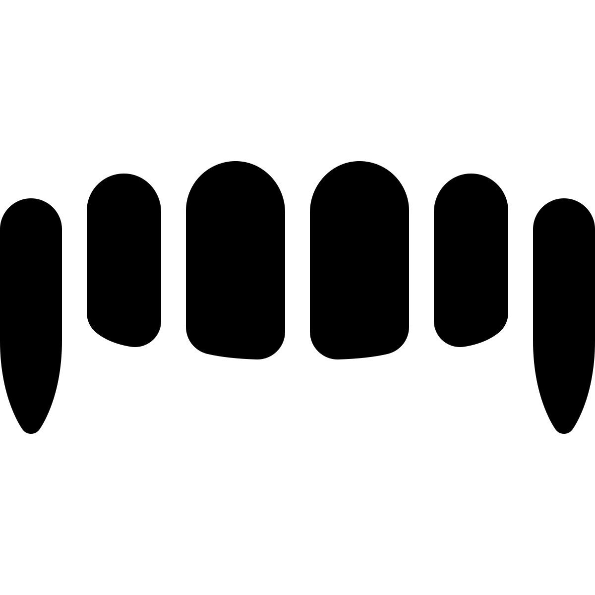 windows 11 filled style demon mouth icon