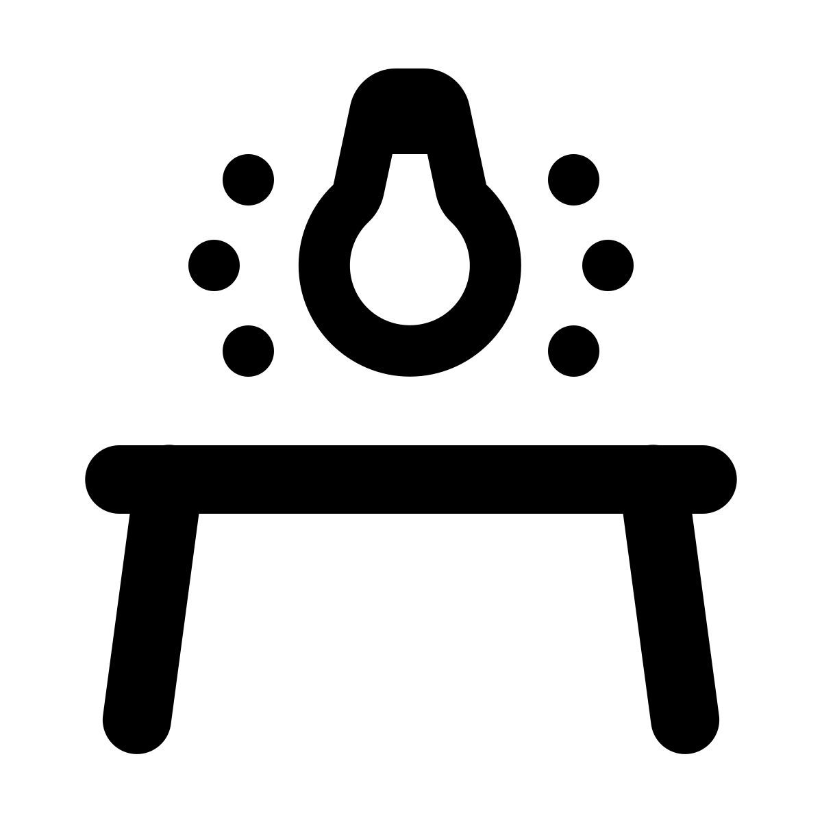 windows 11 filled style mesa de comedor de luz icon