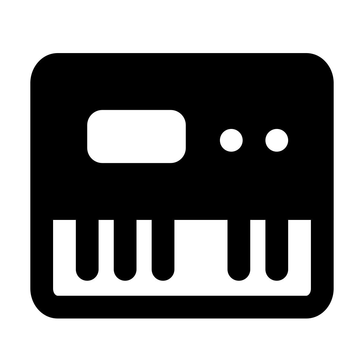 windows 11 filled style música electrónica icon