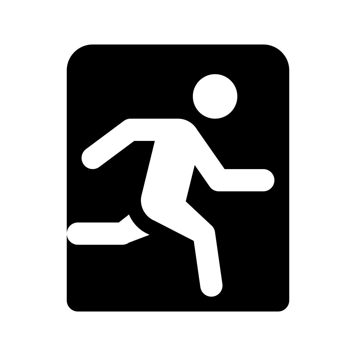 windows 11 filled style 出口标志 icon