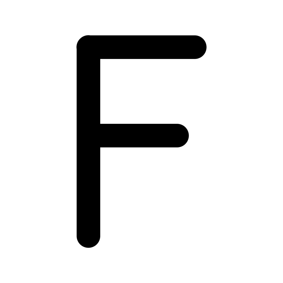 windows 11 filled style f icon