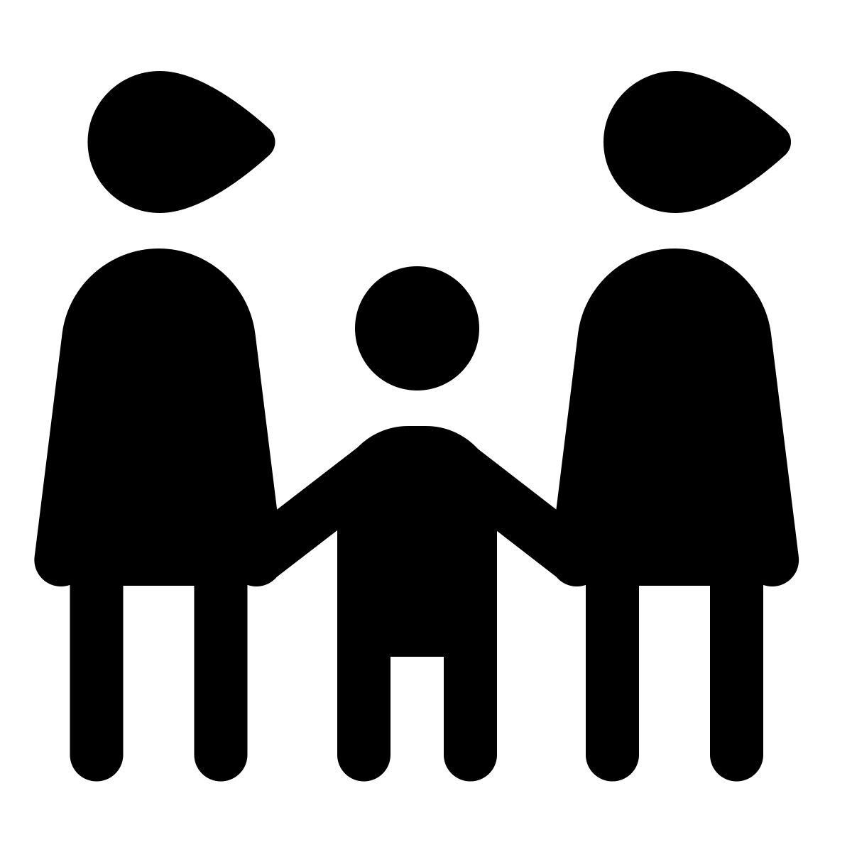 windows 11 filled style familia con dos mujeres icon