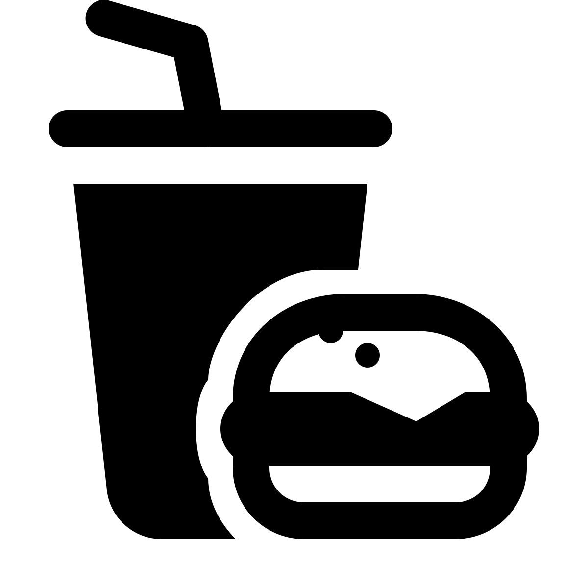 windows 11 filled style comida rápida icon