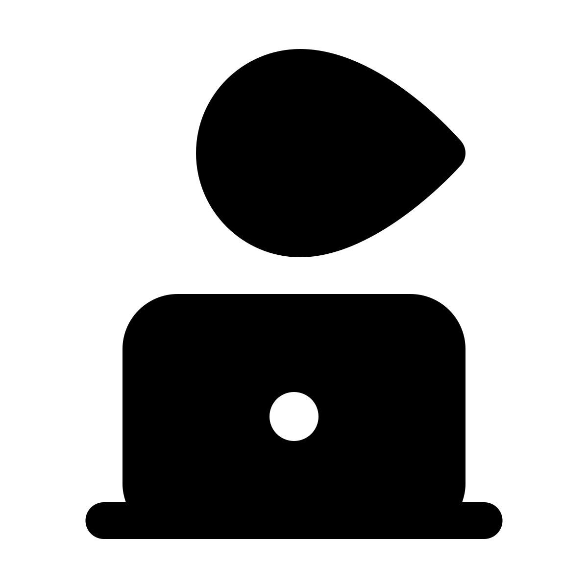 windows 11 filled style mujer trabajando con una laptop icon