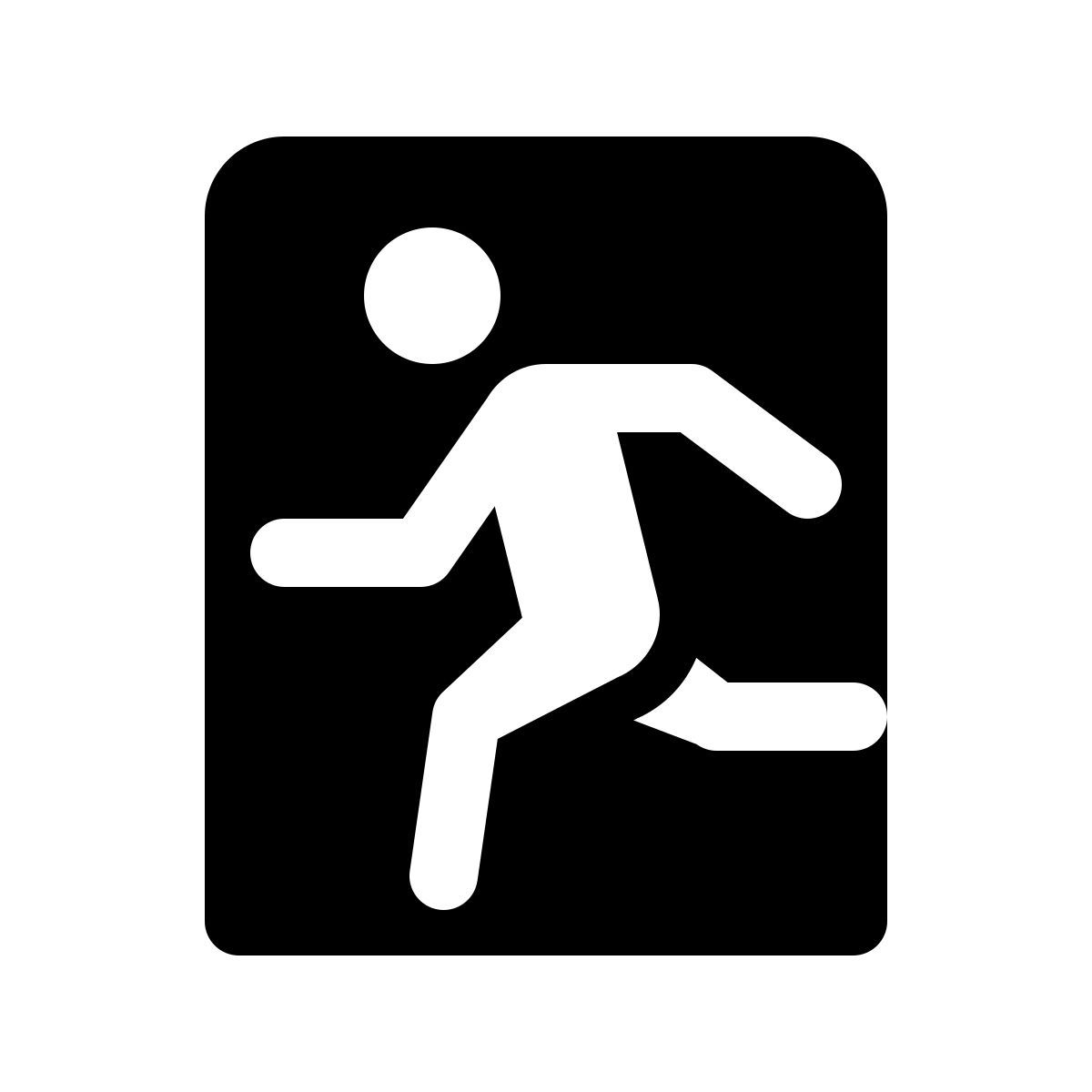 windows 11 filled style fire exit icon