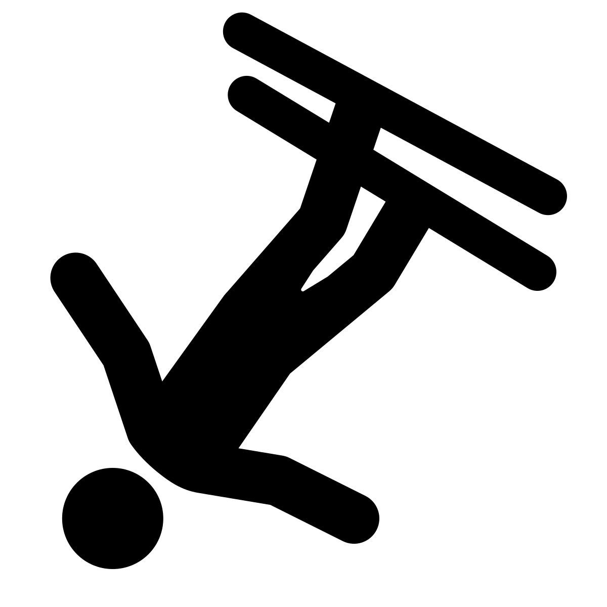 windows 11 filled style esquí de estilo libre icon