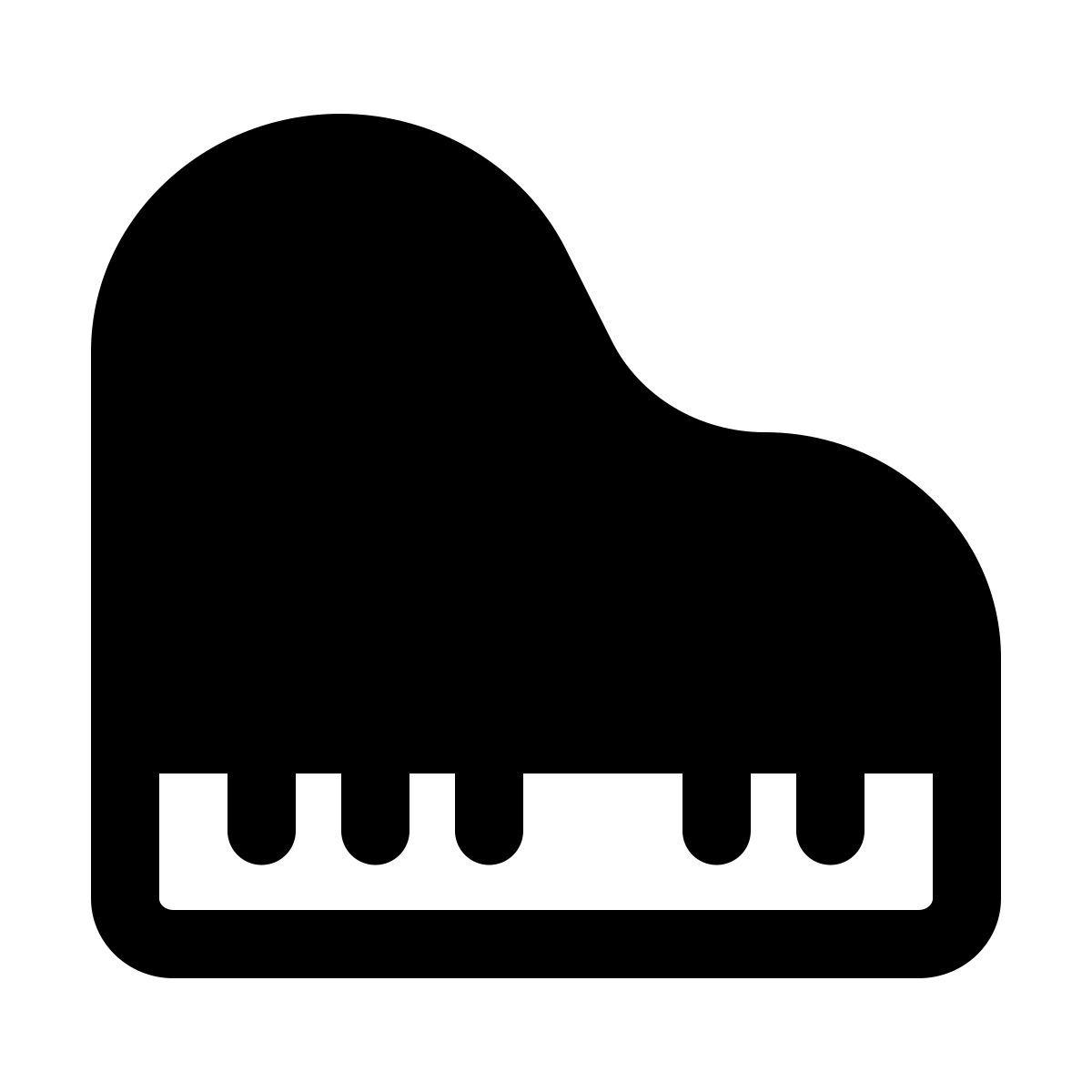 windows 11 filled style piano de cola icon