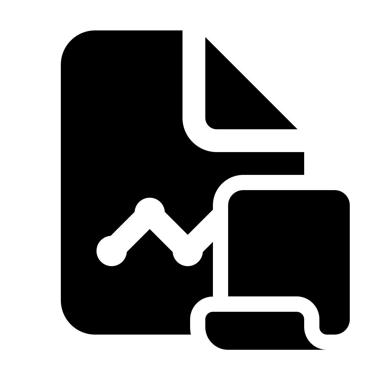 windows 11 filled style roteiro de relatório gráfico icon