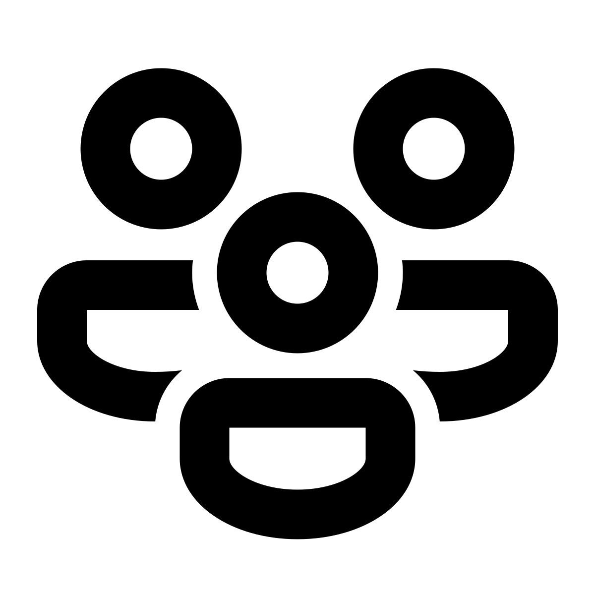 windows 11 filled style 用户组 icon