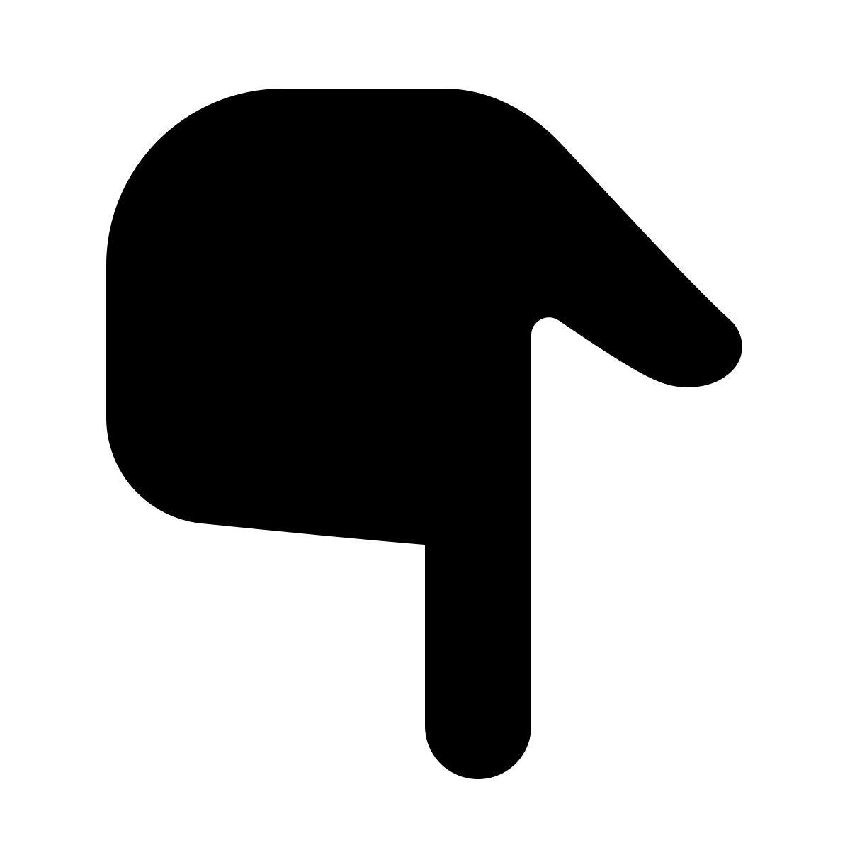 windows 11 filled style 手放下 icon