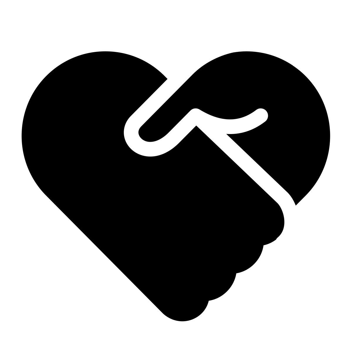 windows 11 filled style 握手心型 icon