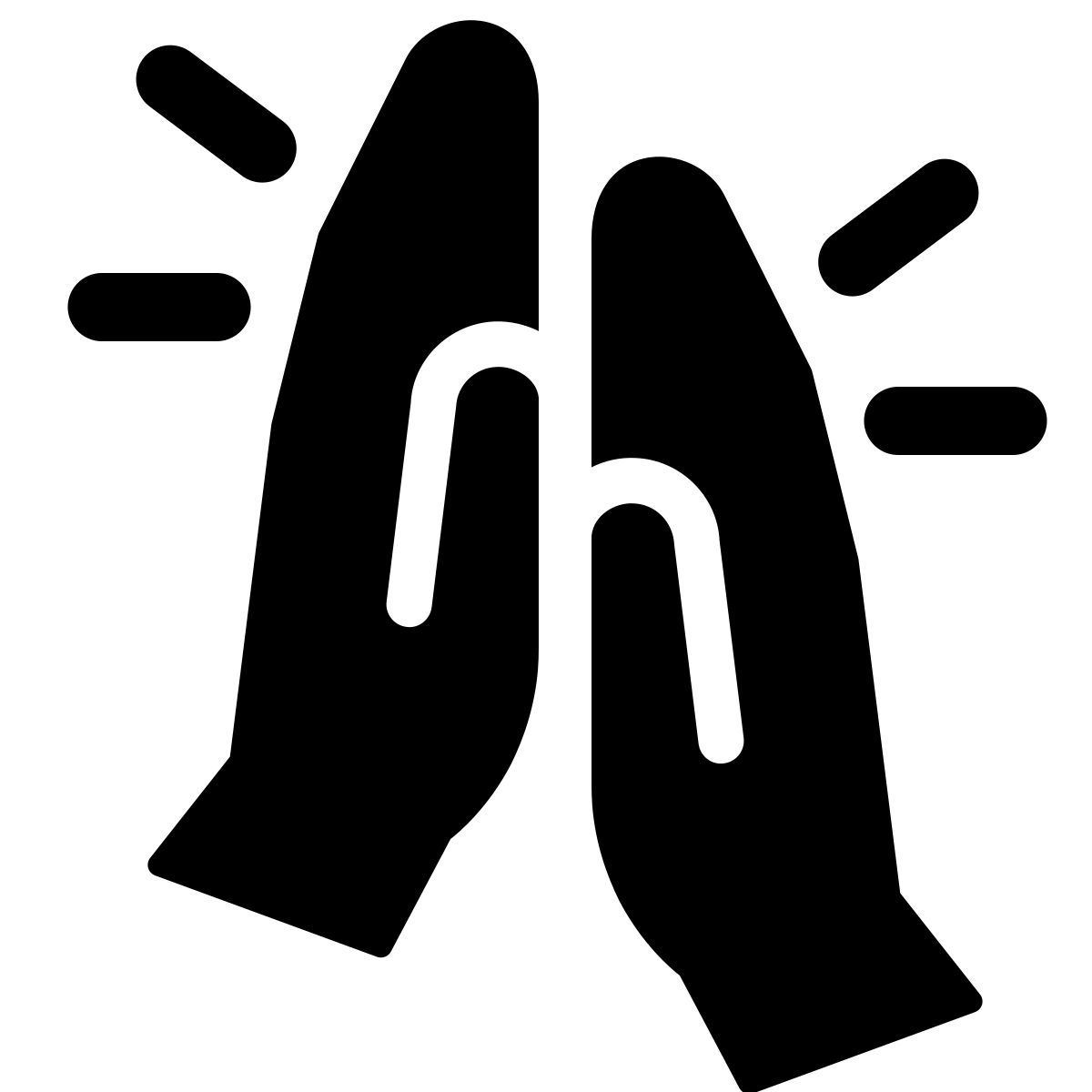 windows 11 filled style high five icon