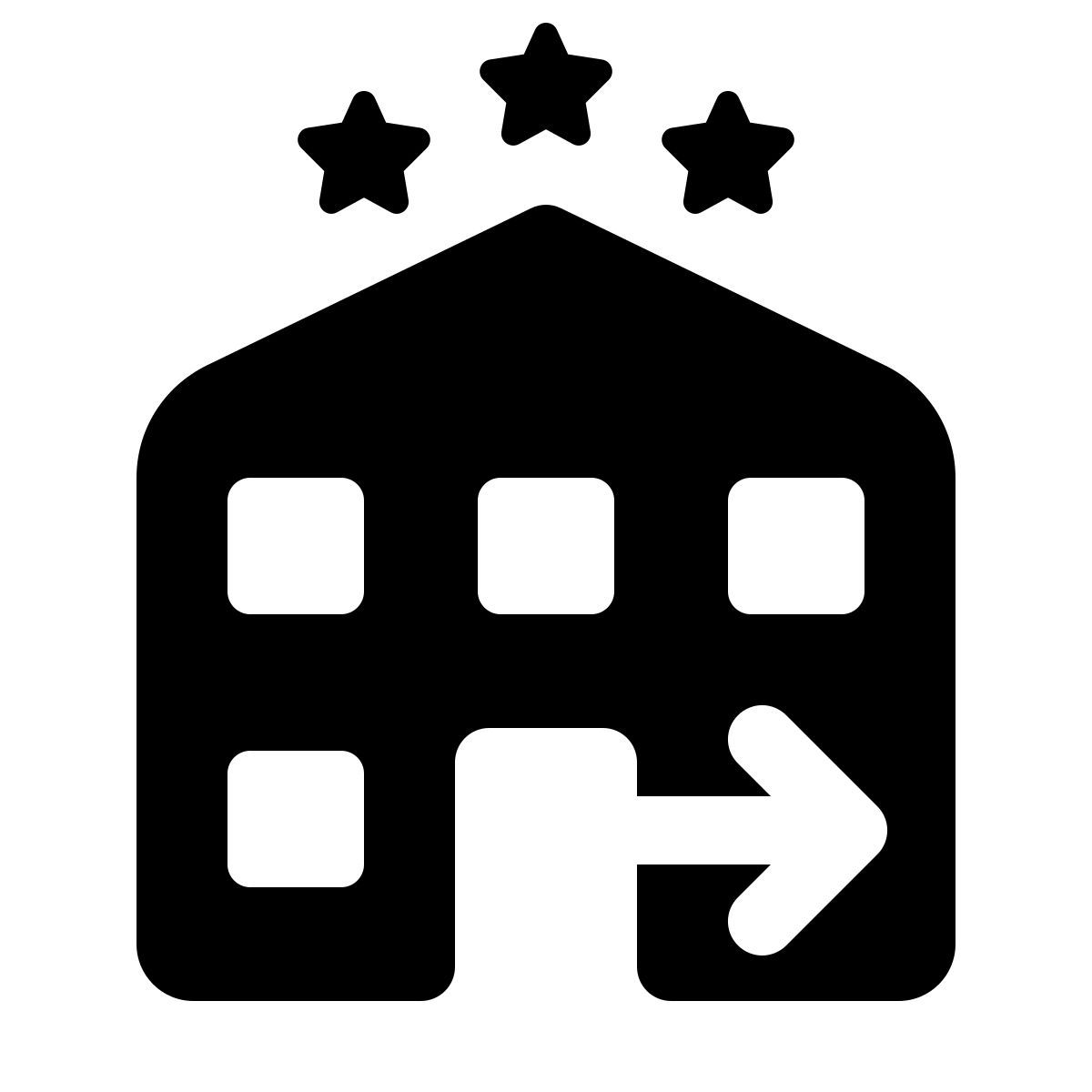 windows 11 filled style hotel chekc fora icon