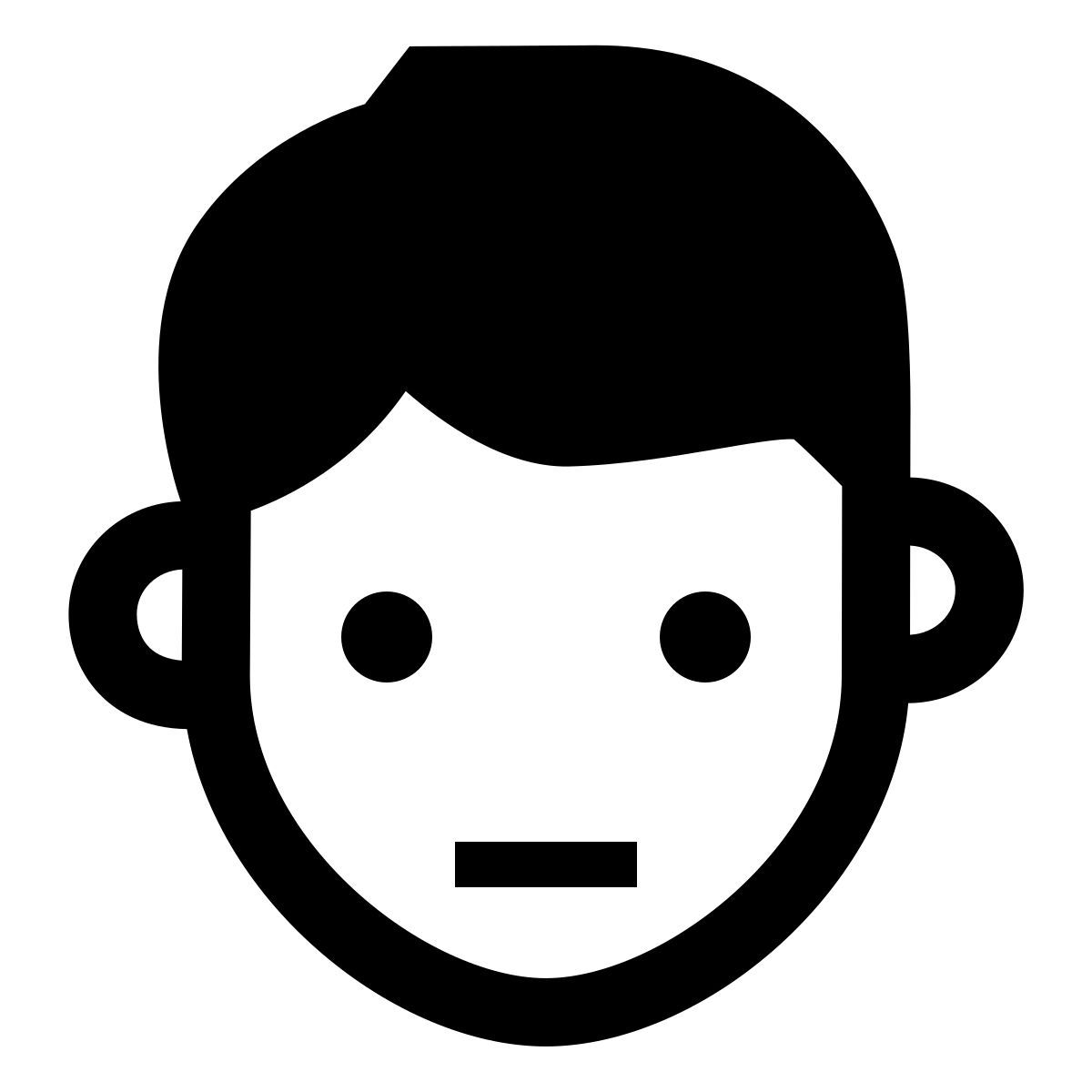 windows 11 filled style tête humaine icon